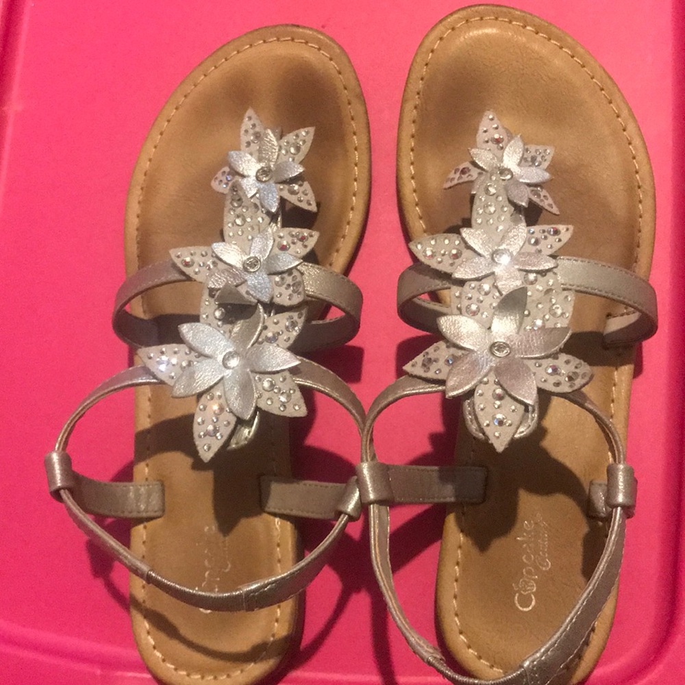 Silver sandals